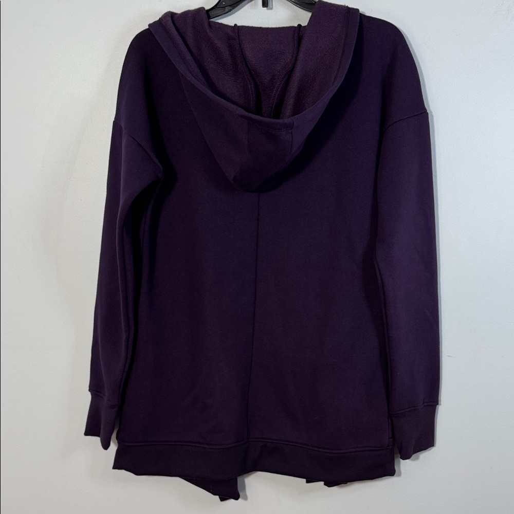 Active Life Jacket Purple Hooded Open Front Fleece Lined in Size M NWT - Picture 8 of 12